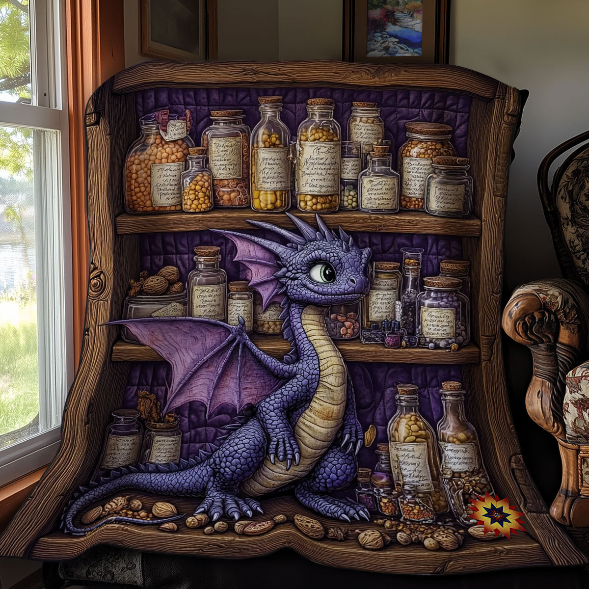 Purple Dragon WY2011007CL Quilt