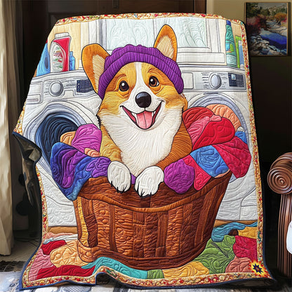 Laundry Corgi WY0312023CL Quilt