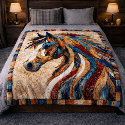 Native Horse CW2401005CL Faux Fur Throw Blanket