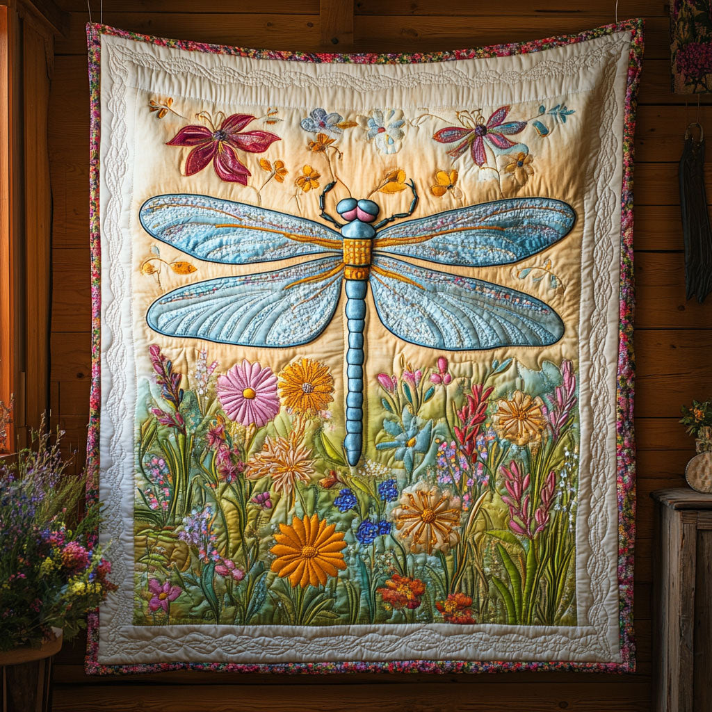 Blooming Dragonfly CW2406004CL Quilt