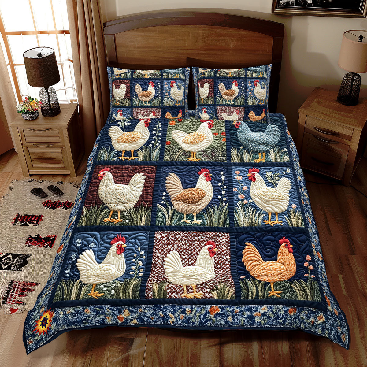 Playful Chicken WX2612112CL Duvet Cover Set