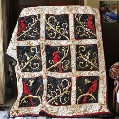 Cardinal In Royal Forest WY1902064CL Quilt