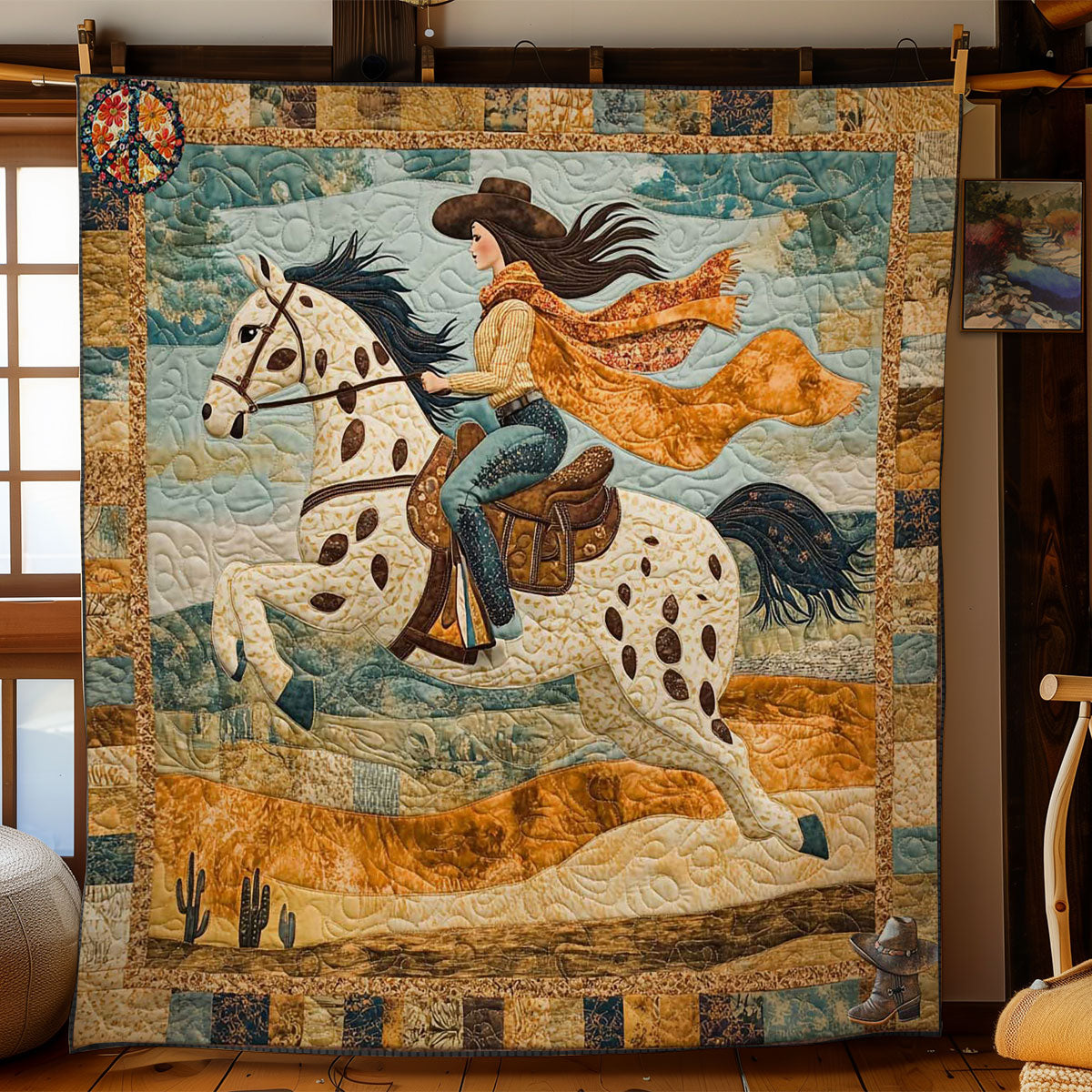 Western Winter Horse Ride WN2911044CL Quilt