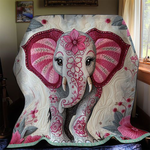 Elephant Flower Pattern WX0412019CL Quilt