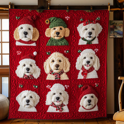 Poodle Christmas YR1510002CL Quilt