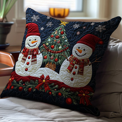 Christmas Snowman WJ1211037CL Quilt Pillow Case