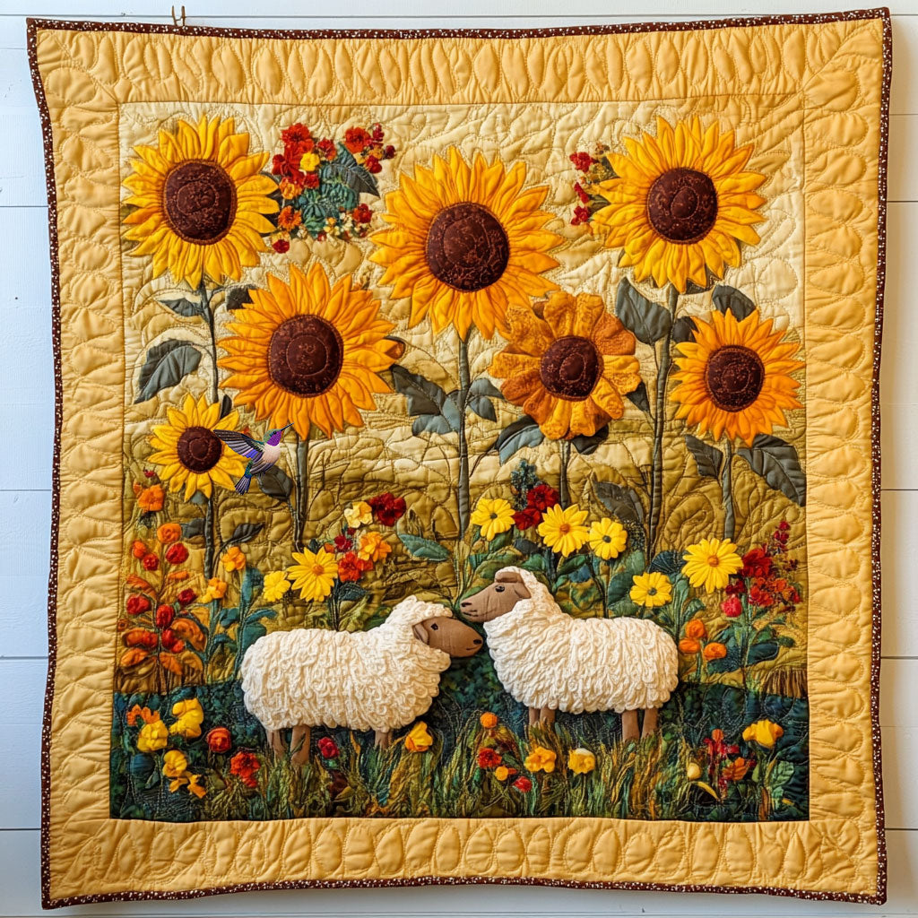Sunflower Sheep WY1511044CL Quilt