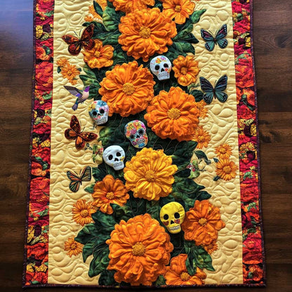 Day Of The Dead Radiance WN0111030CL Quilted Table Runner