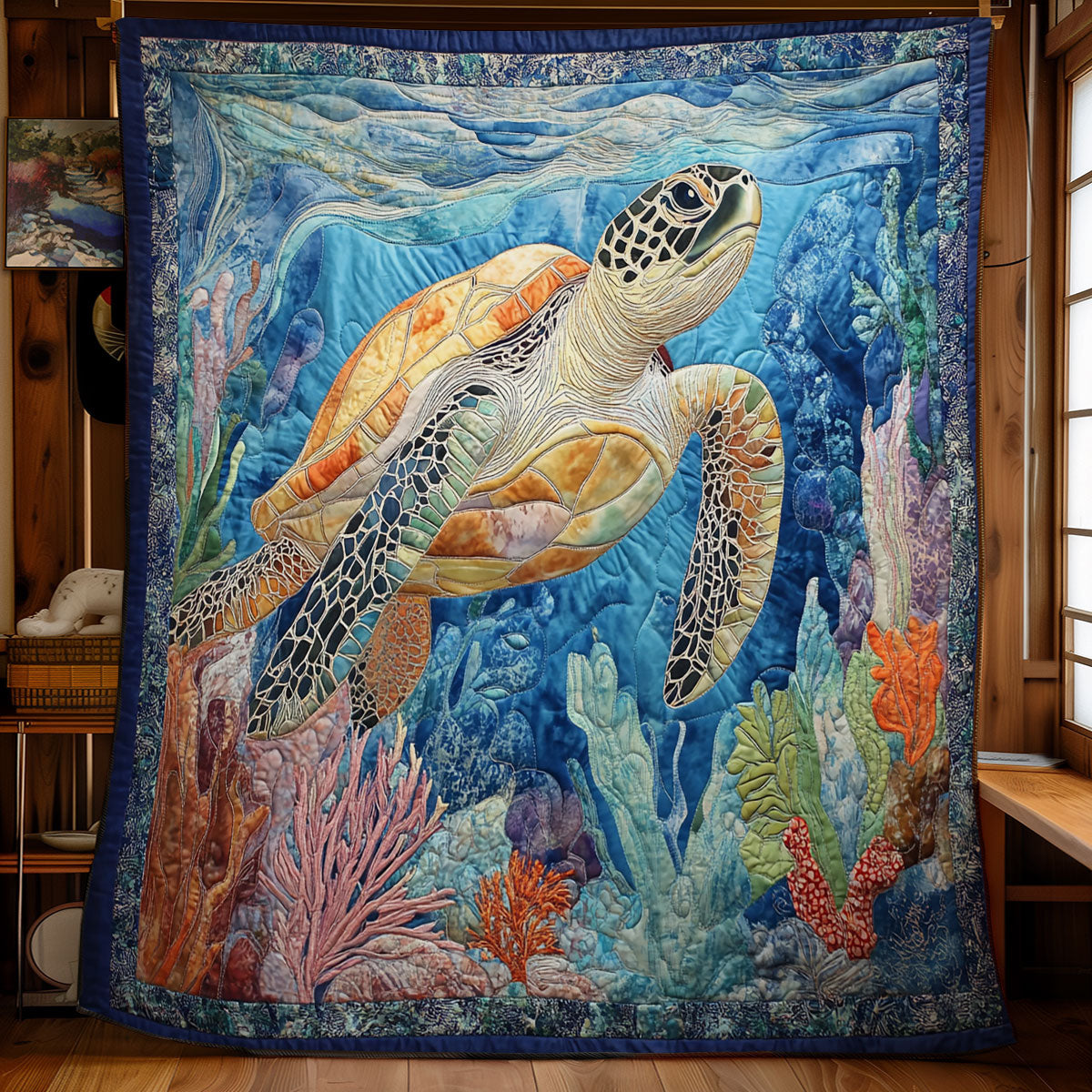 Coastal Turtle WX3012008CL Quilt