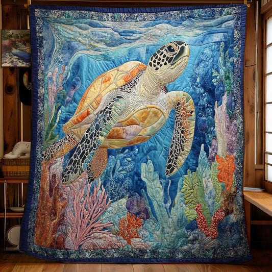 Coastal Turtle WX3012008CL Quilt