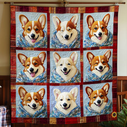 Winter Corgi WY2911040CL Quilt