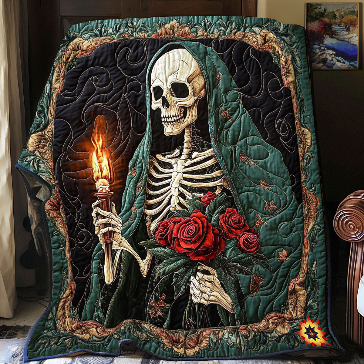 Queen Skeleton WY1112017CL Quilt