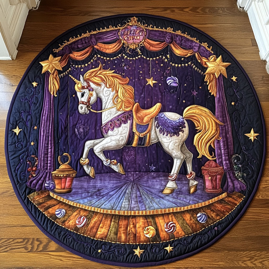 Magic Carousel CW2407045CL Quilted Round Mat