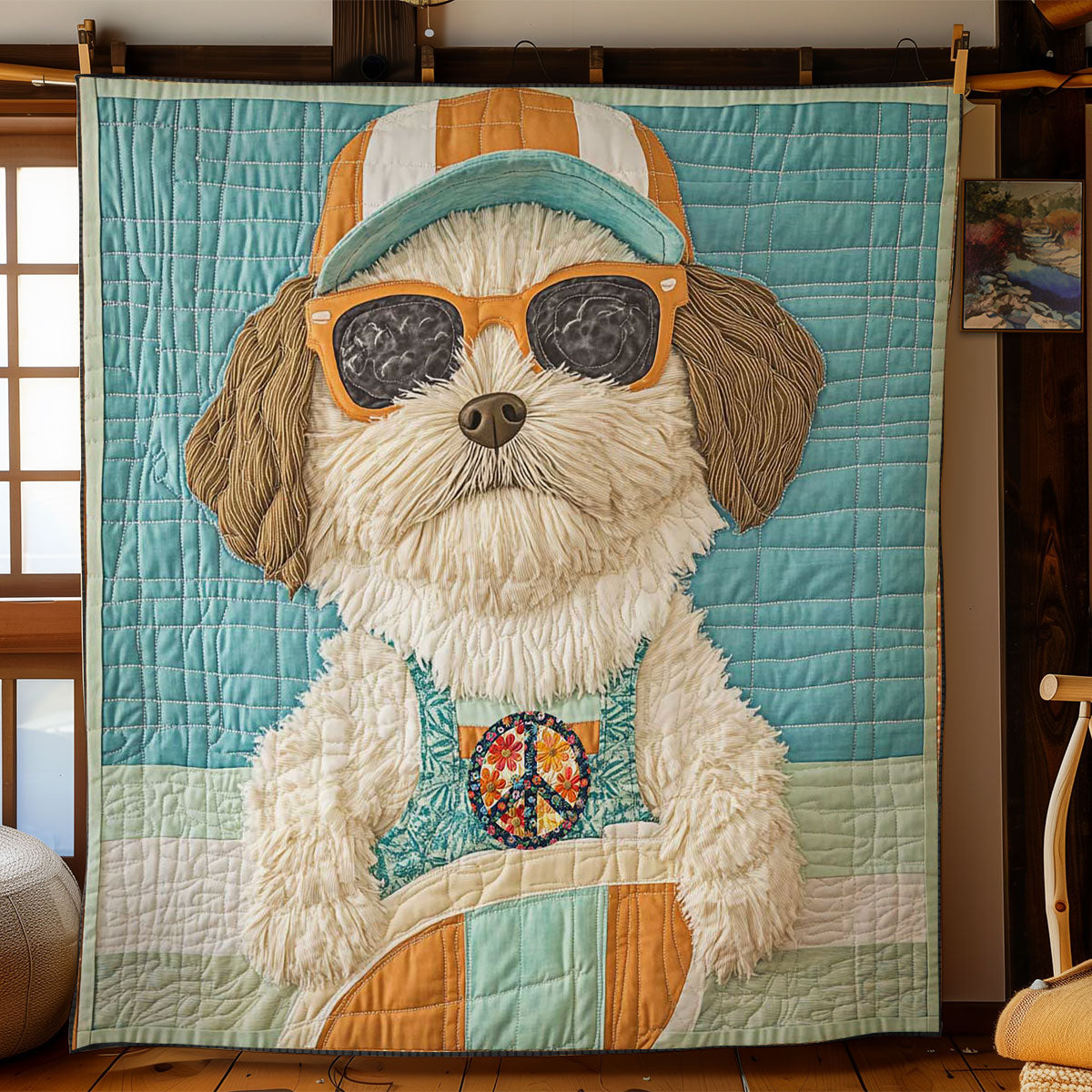 Shih Tzu Sun Fun WN0811030CL Quilt