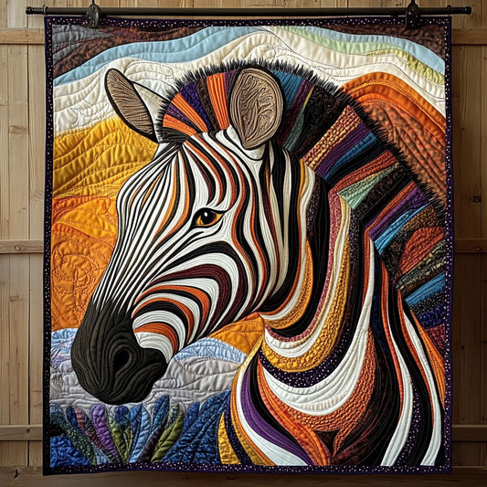 Swirling Zebra CP2004154CL Quilt