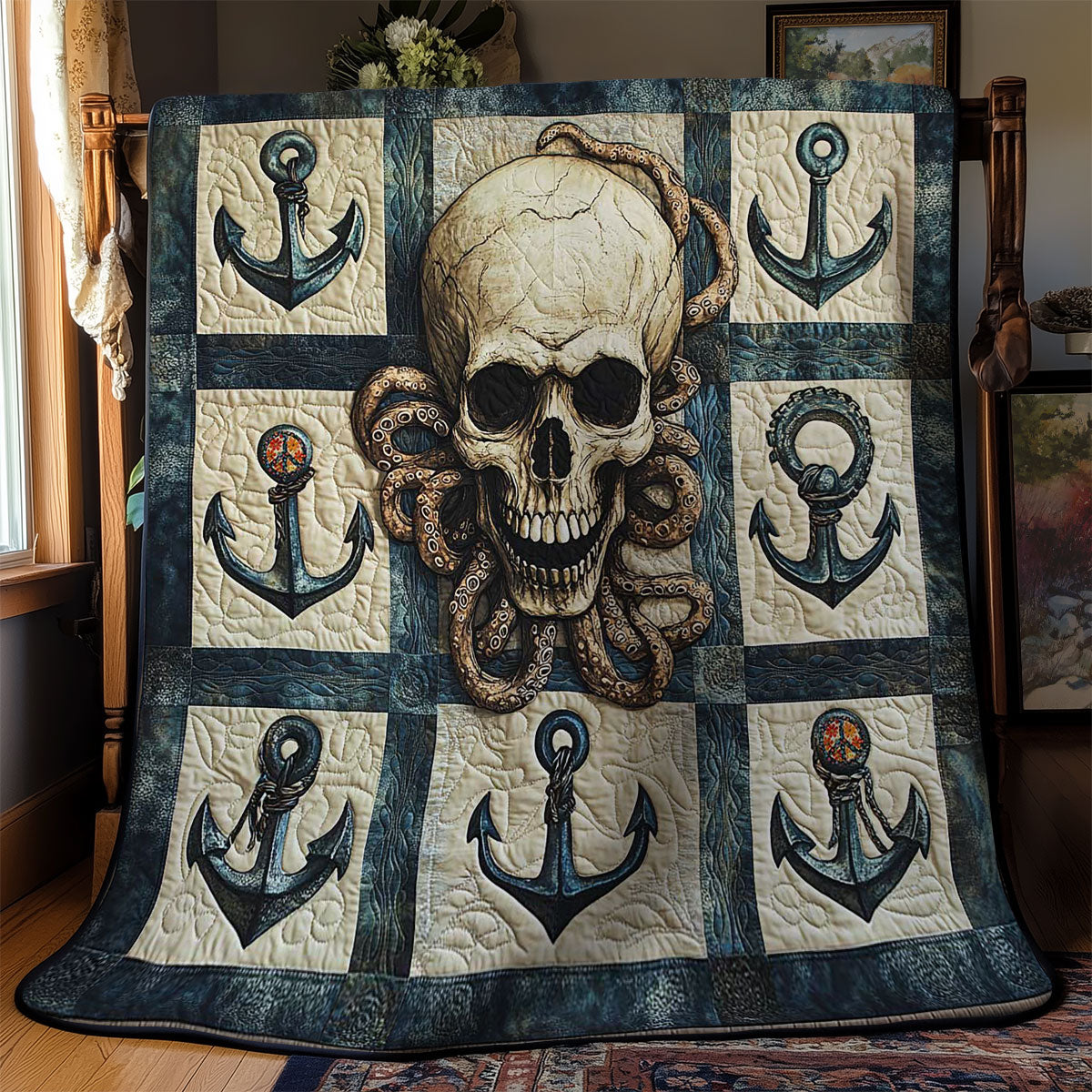 Ocean Skulls WN2311034CL Quilt