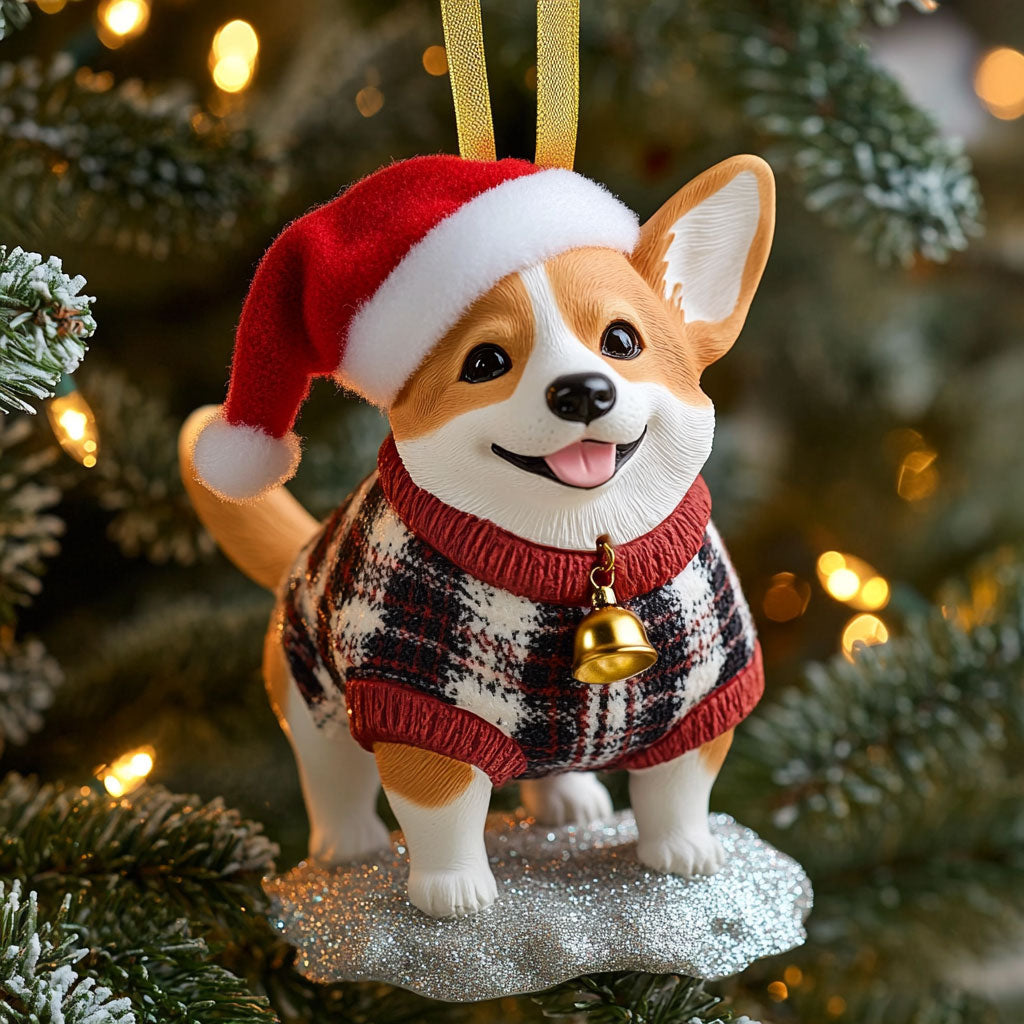 Corgi Holiday Dream WN1410016CL Christmas Ornament