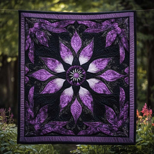 Purple Enchantment Flower WN2709049CL Quilt