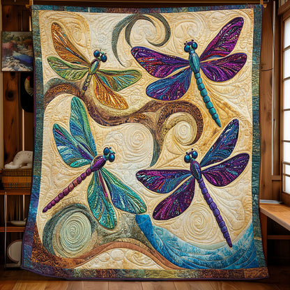 Abstract Dragonflies WY2702033CL Quilt