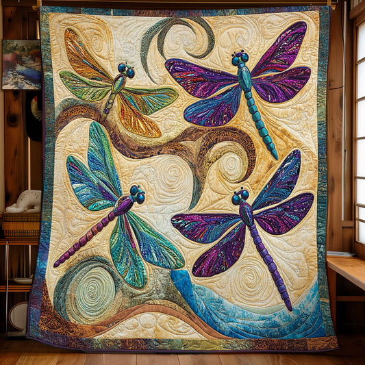 Abstract Dragonflies WY2702033CL Quilt
