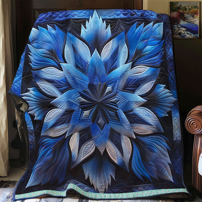 Blue Serene Blossoms WN1309008CL Quilt