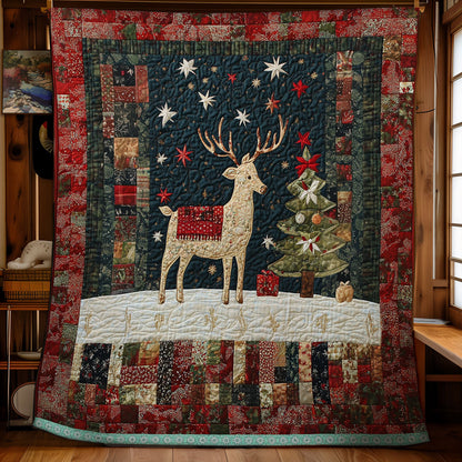 Reindeer Christmas WX2311041CL Quilt