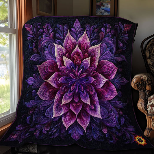 Mystic Purple Flower Bloom WY0912021CL Quilt