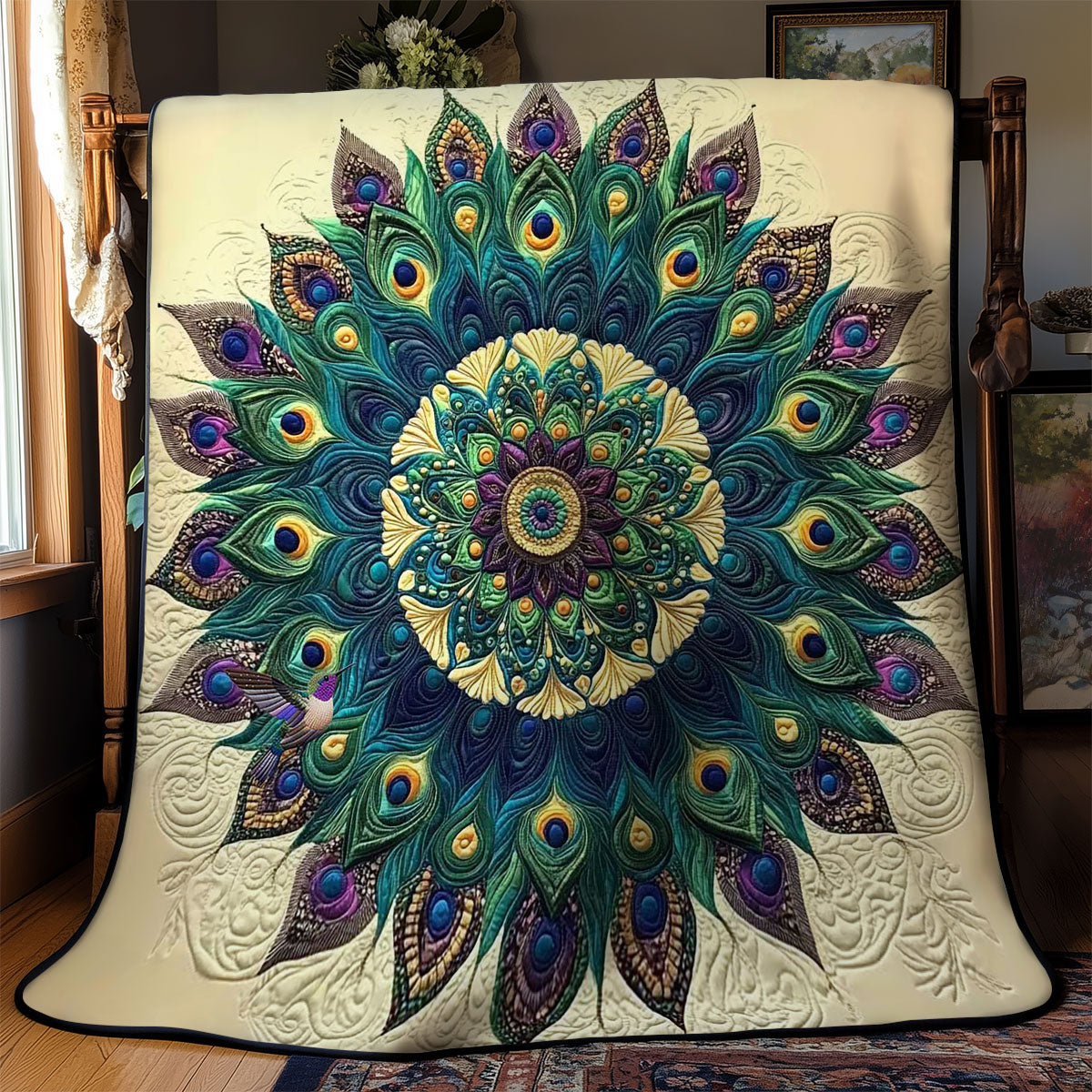 Peacock Mandala WN2111006CL Quilt