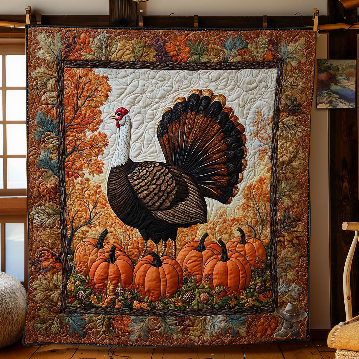 Autumn Turkey WN1511053CL Quilt