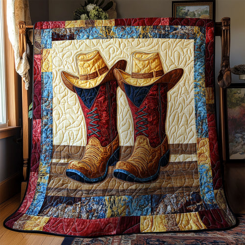 Cowboy Boots And Hat WY1502034CL Quilt