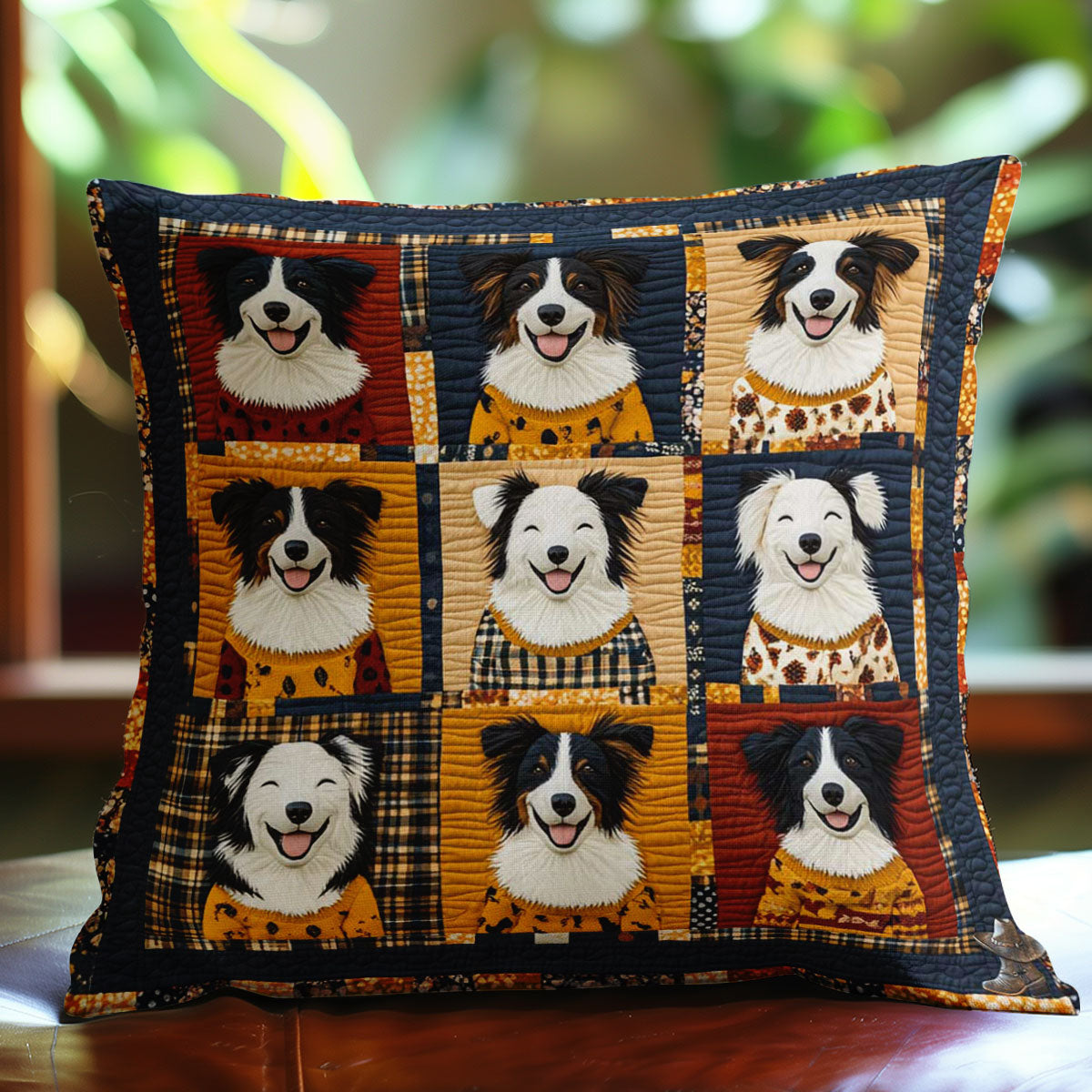 Cheery Border Collies WN0310092CL Quilt Pillow Case