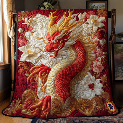 Fire Asian Dragon WY0612021CL Quilt