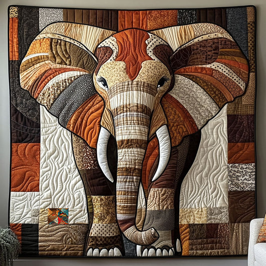 Majestic Elephant Mosaic WJ2312023CL Quilt