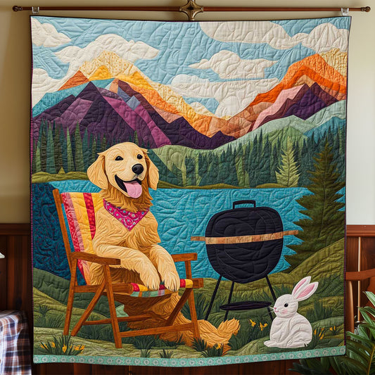 Golden Retriever Camping WP1709011CL Quilt