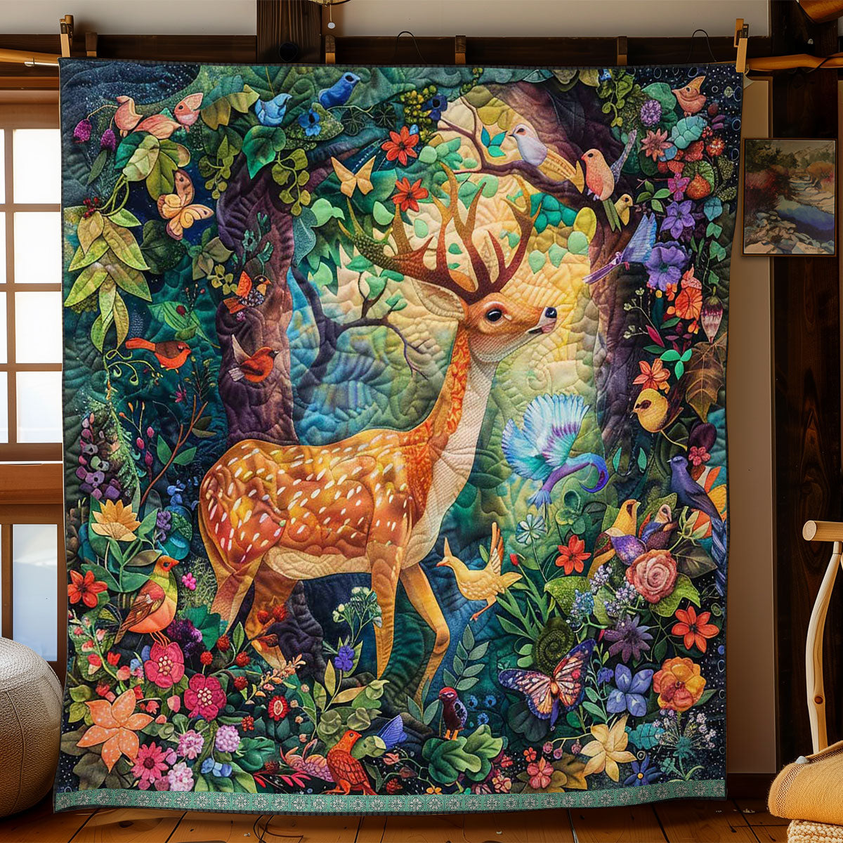 Dreamy Deer WJ1209006CL Quilt