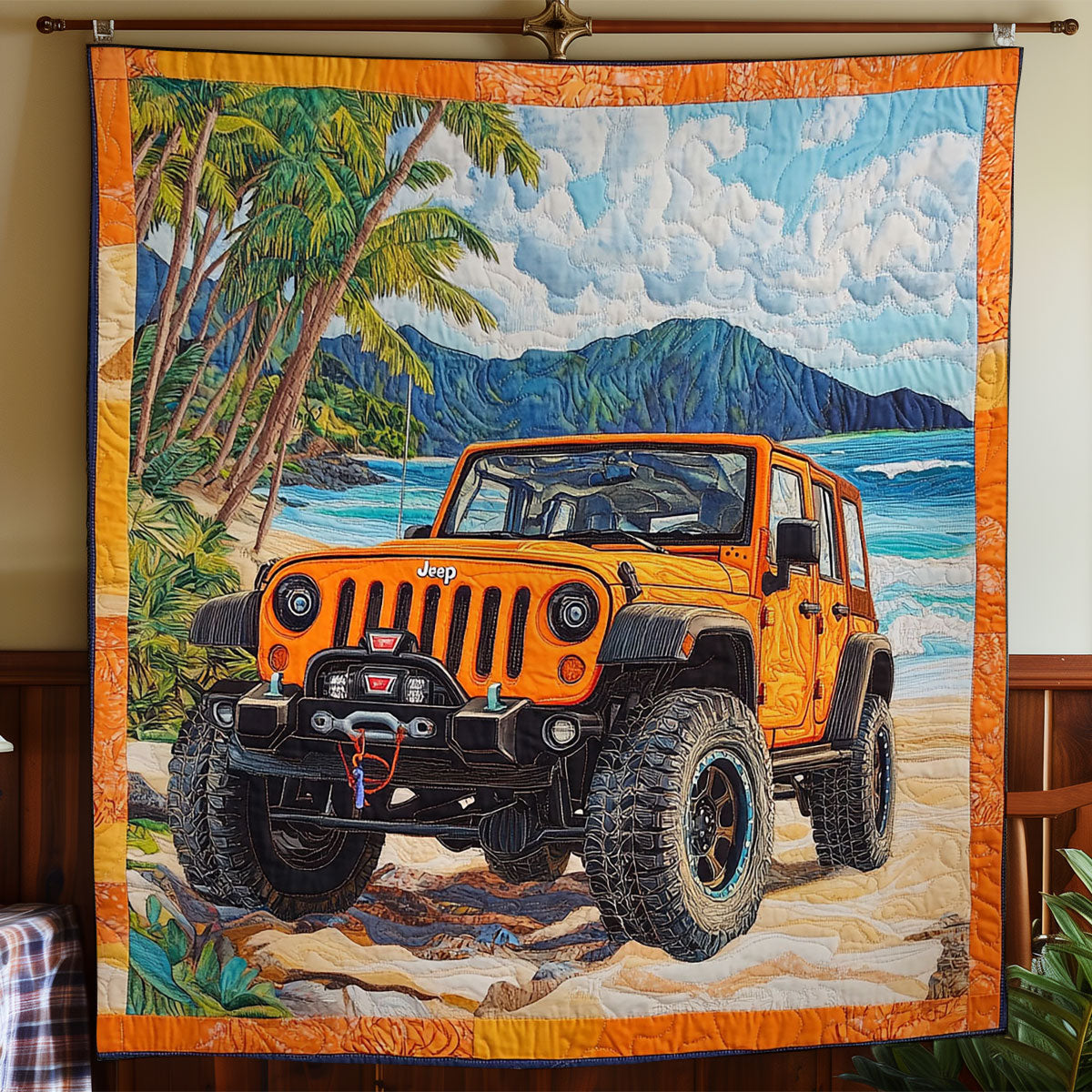 Camping Off Road Car WY2911014CL Quilt