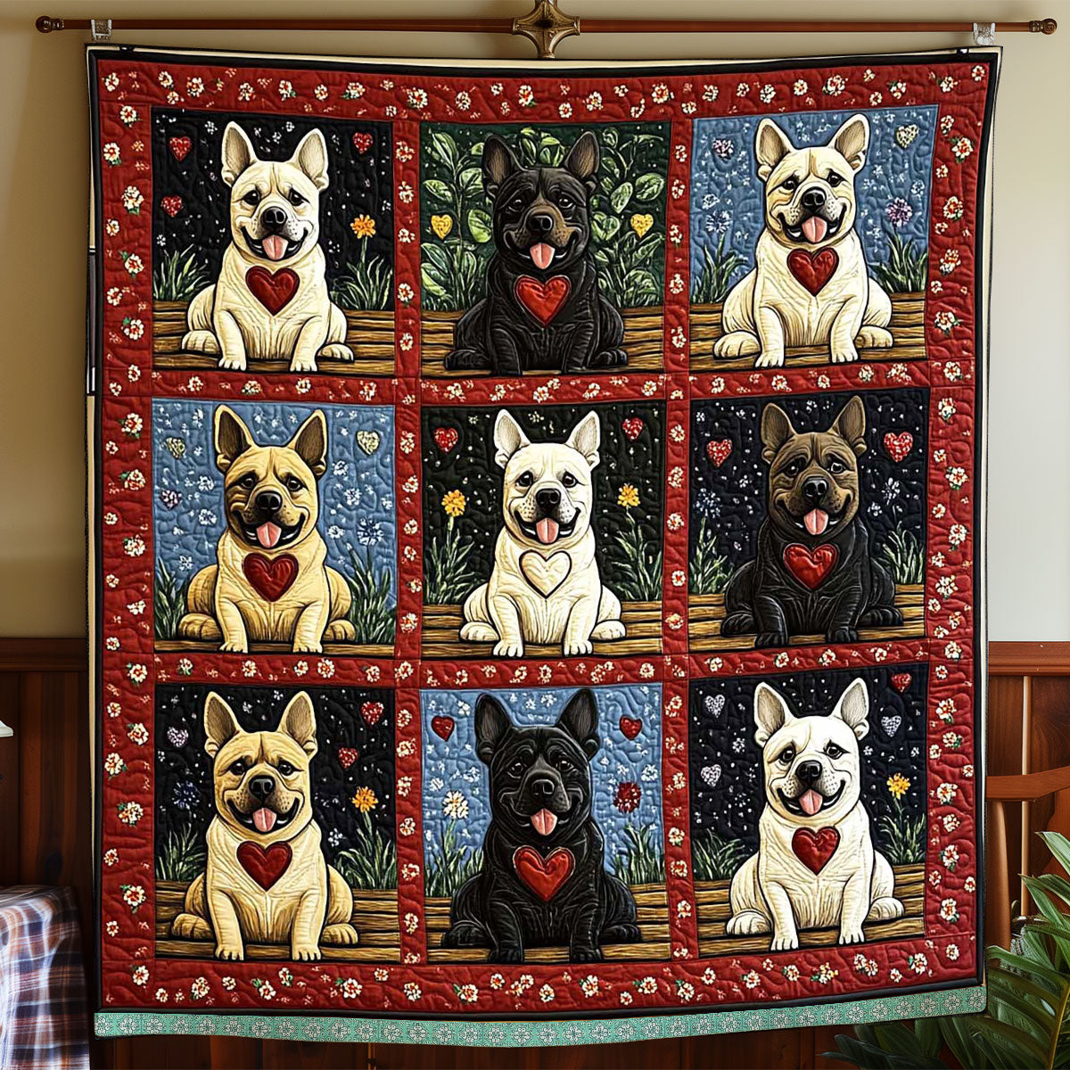 Sincere Bulldog WP1309001CL Quilt