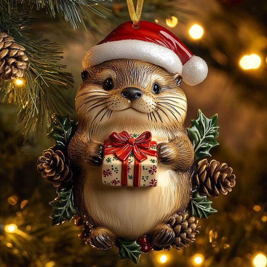 Winter Otter WN2510041CL Christmas Ornament