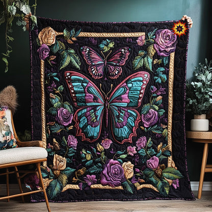 Purple Butterfly WX0511039CL Quilt