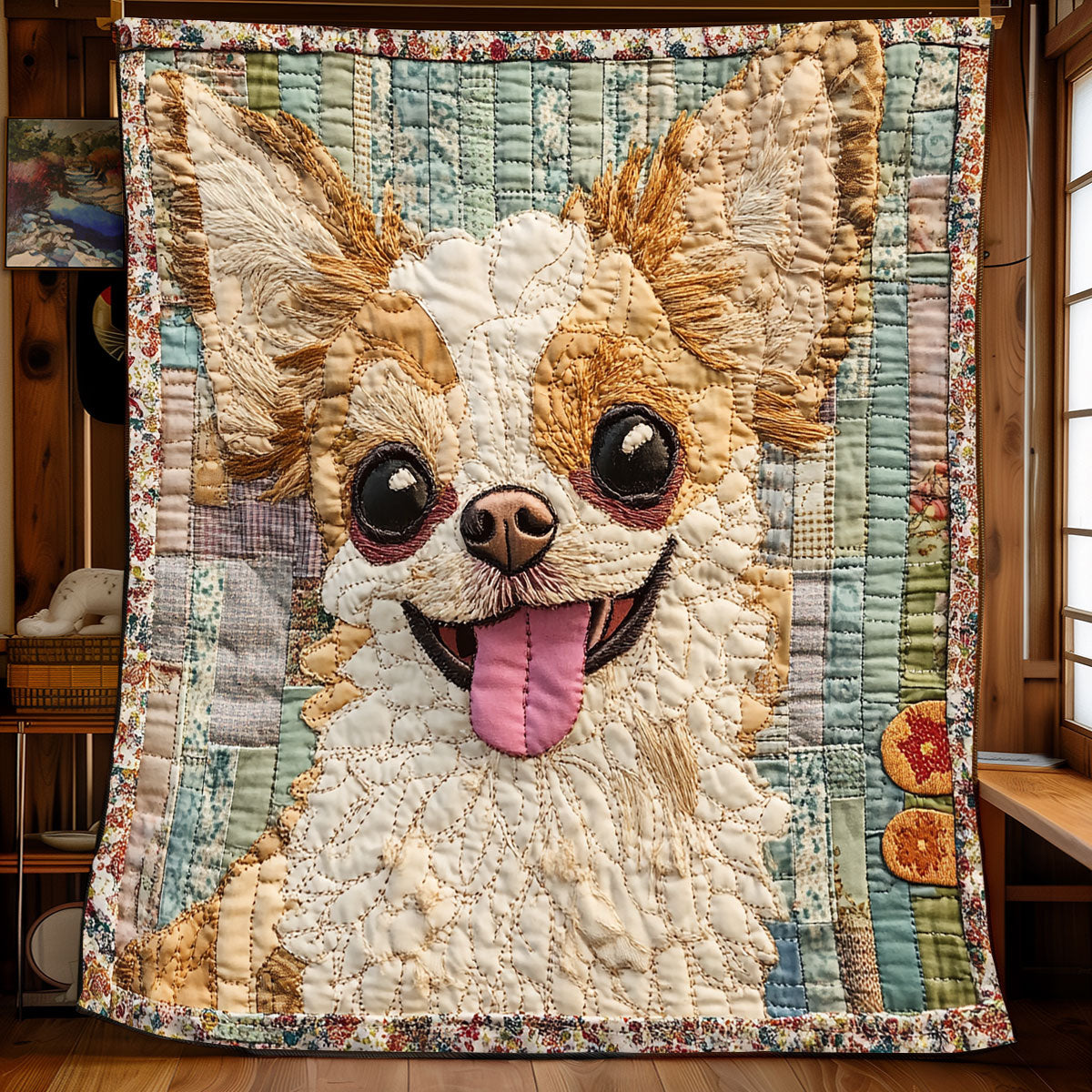 Patchwork Chihuahua XB1303008CL Quilt