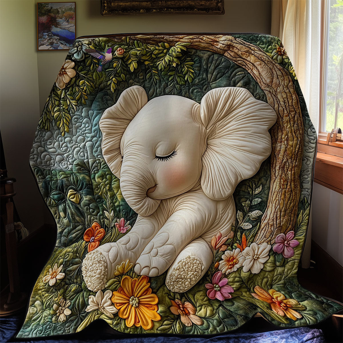Sleep Baby Elephant WY1511030CL Quilt