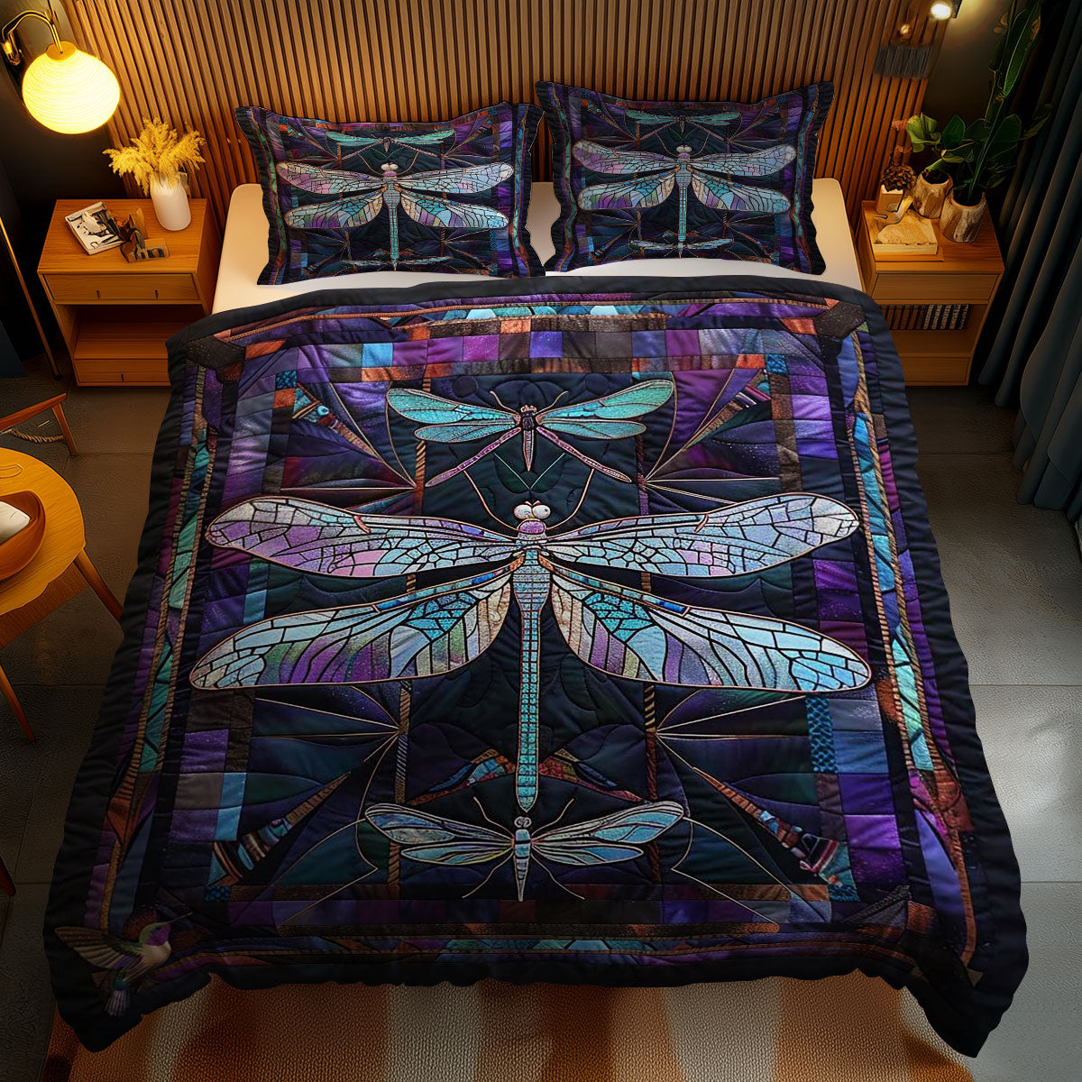 Whimsical Dragonfly Fantasia WN1210047CL Duvet Cover Set