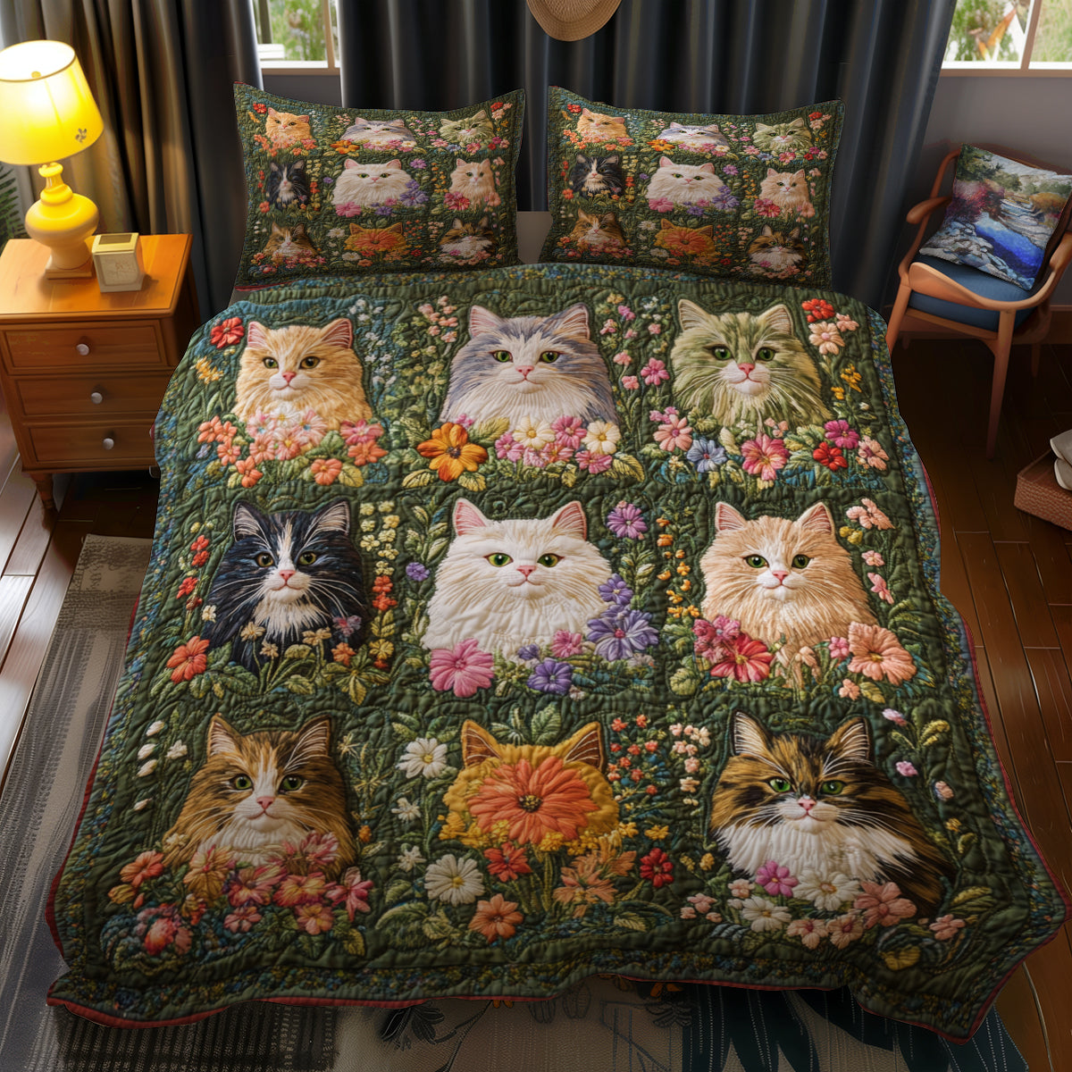 Cat YR1801006CL Duvet Cover Set