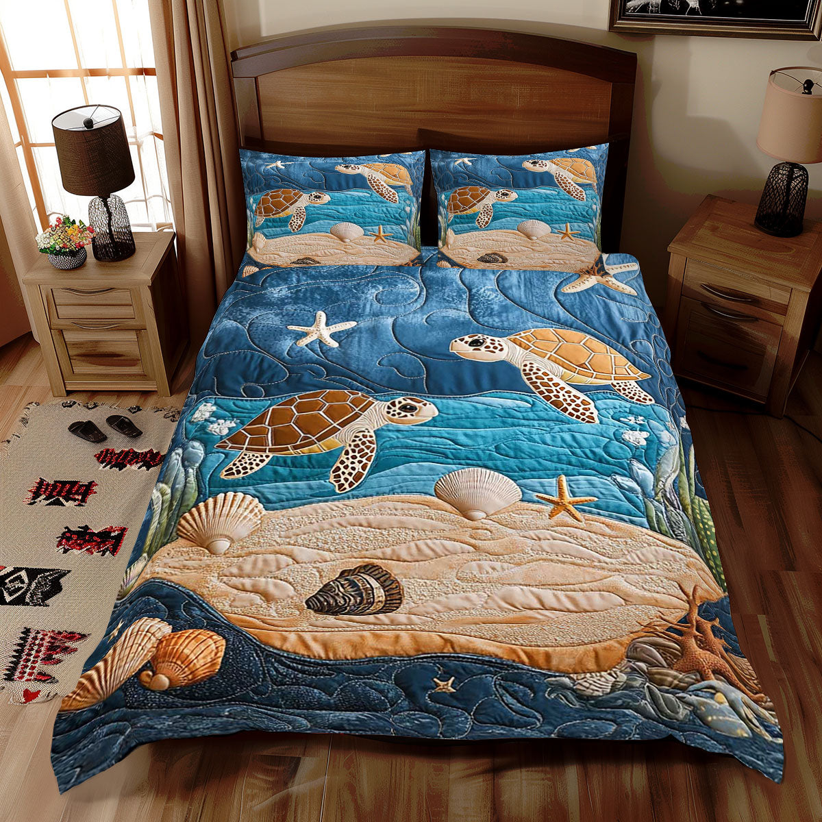 Sea Turtle WJ3009030CL Duvet Cover Set