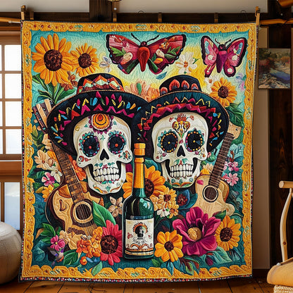 Party Of Skull WY1311025CL Quilt