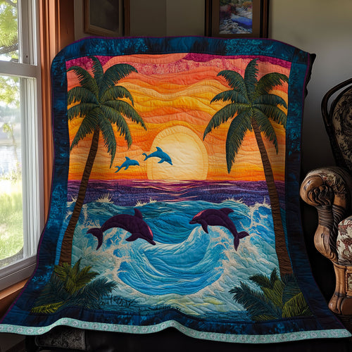 Sunset Dolphin WX1511040CL Quilt