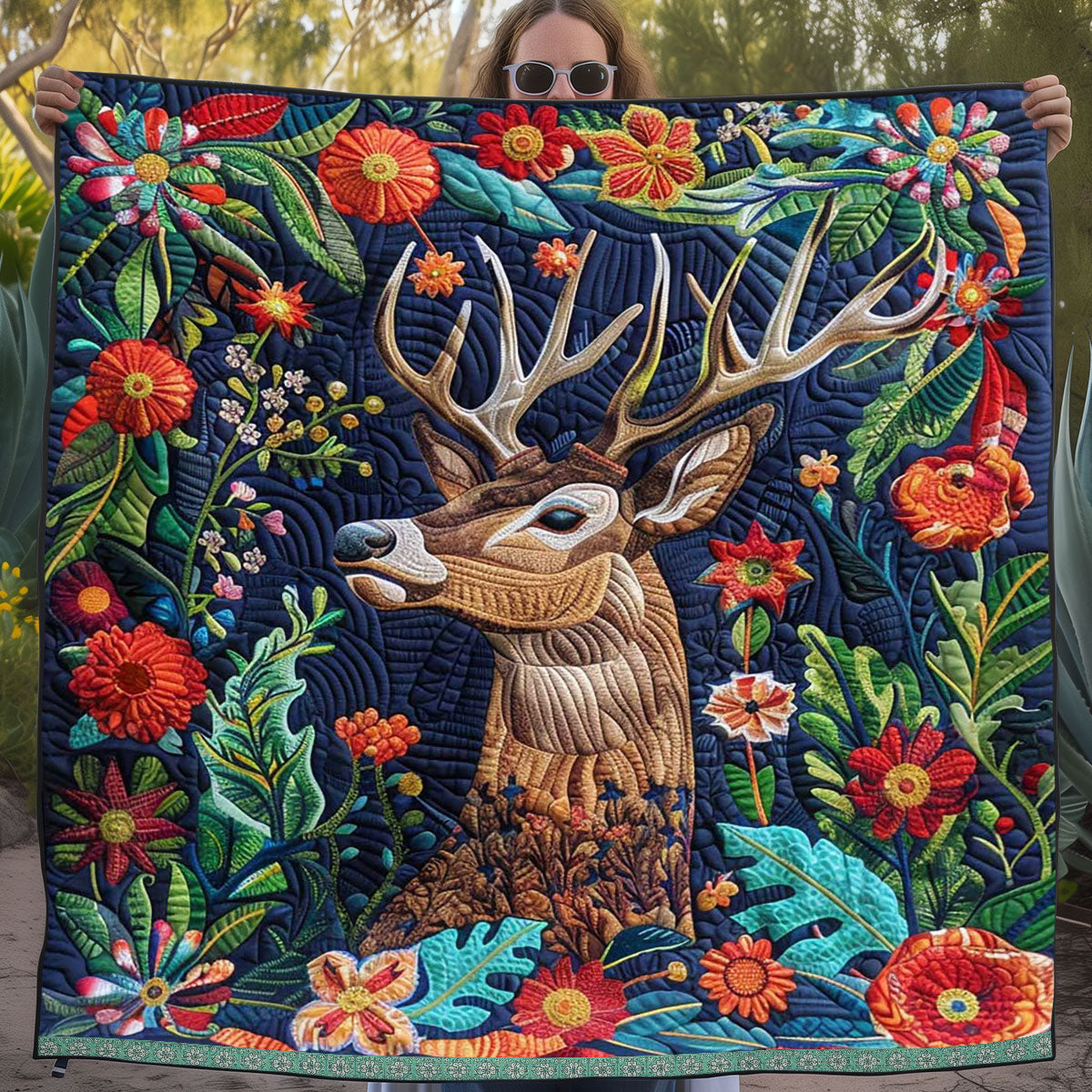 Forest Deer WJ1209013CL Quilt