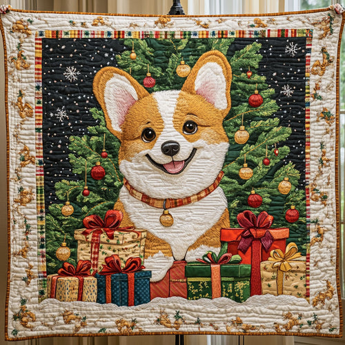 Corgy Mery Christmas YR1710001CL Quilt