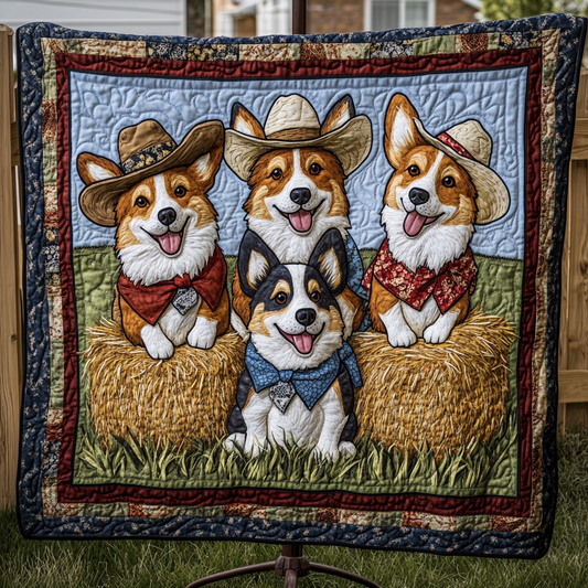 Corgi In The Wild West WN2309020CL Quilt