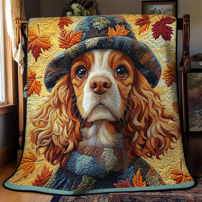 Cocker Spaniel Autumn WX1112015CL Quilt